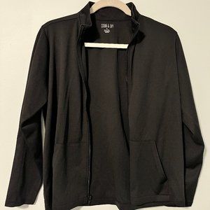 Children's Odin & Ivy Black Zip-Up Running Jacket